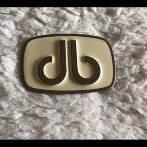 Druh Big Belt Buckle in Ivory and Silver